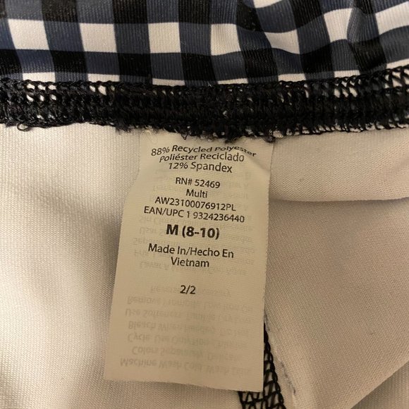 Checked Black & White Two Piece Athletic Works Top and Pants - Picture 12 of 15